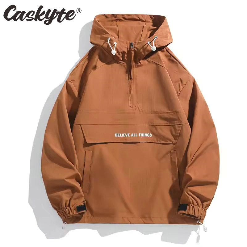 Outdoor Sport Waterproof Jacket - 2026 CASKYTE Herren Wanderjacke Wasserdichte Angeljacke