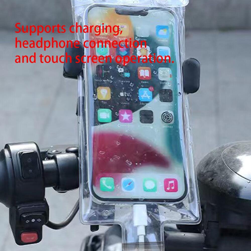 Outdoor Sport Gear - Wasserdichte Handytasche, Transparente Touchscreen-Handyhülle, Fahrrad-Spezial, Outdoor-Navigations-Schutzhülle