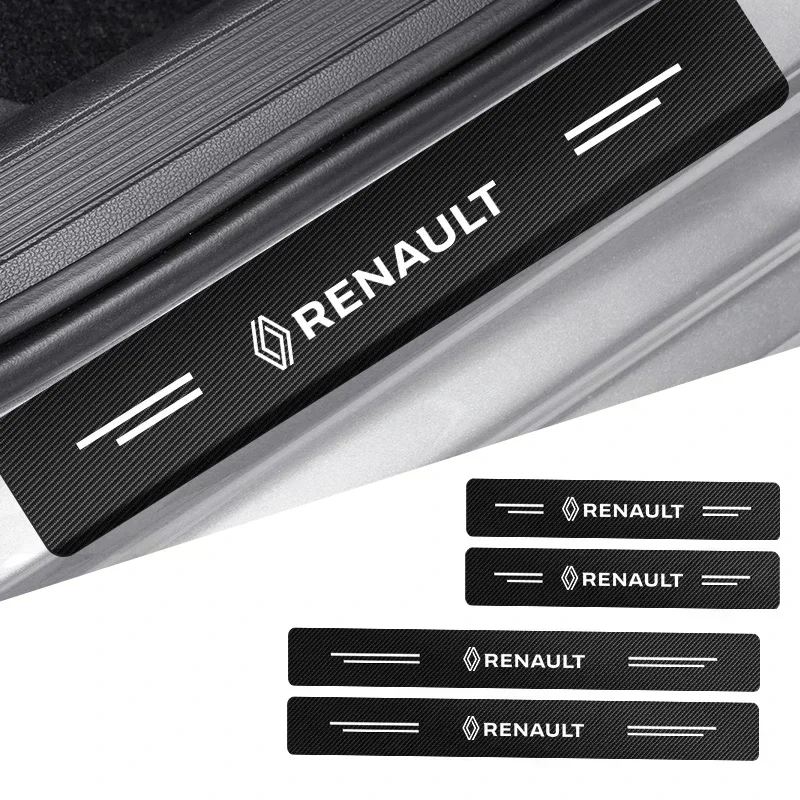Outdoor Sport Logo - Kohlefaser-Autotürschwellenschutz-Aufkleber gegen Kratzer für Renault Sport