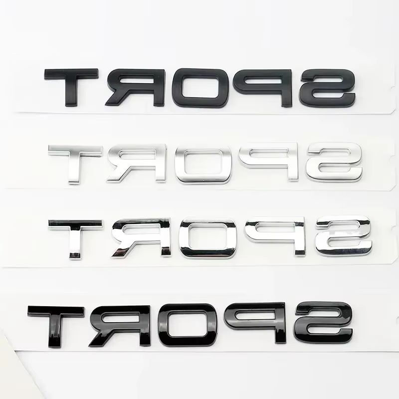 Outdoor Sport Logo - 3D ABS SPORT Buchstaben Emblem Hinten