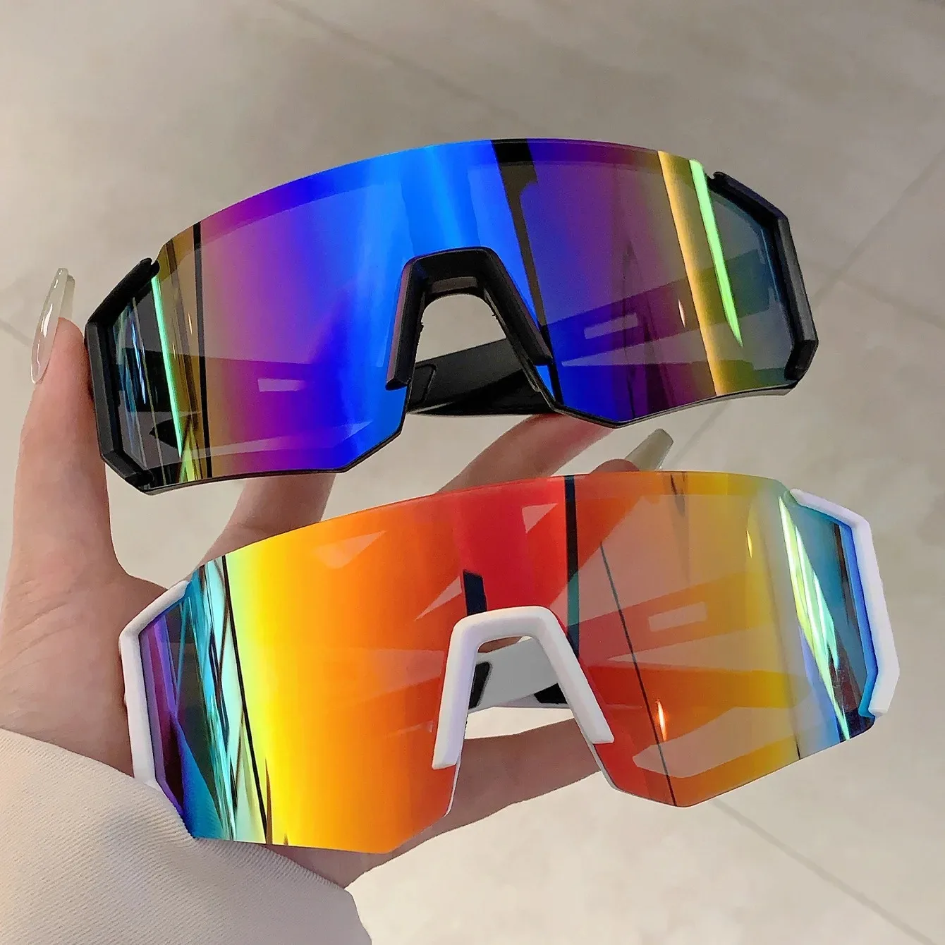 Outdoor Sport Gear - Outdoor-Sportsonnenbrille für Männer, Leichte Übergroße Herren-Sonnenbrille