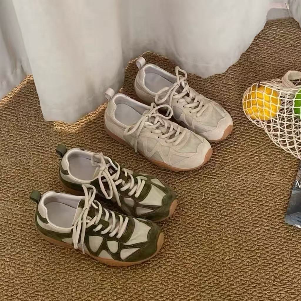 Vintage Patchwork-Schnürsneake – Outdoor Sports Shoes Bewertung und Preis